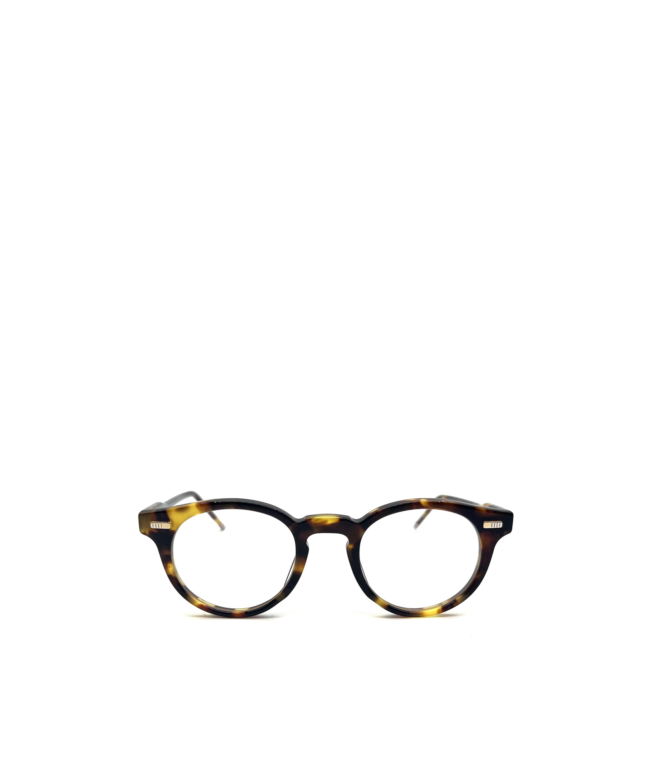 Thom Browne Tortoiseshell Round-frame Glasses In Black