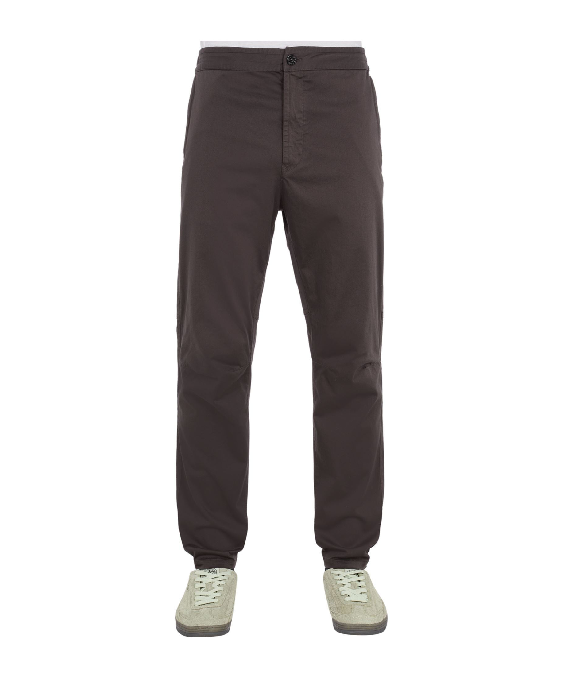 Stone Island Loose Waist Casual Pants In Gray