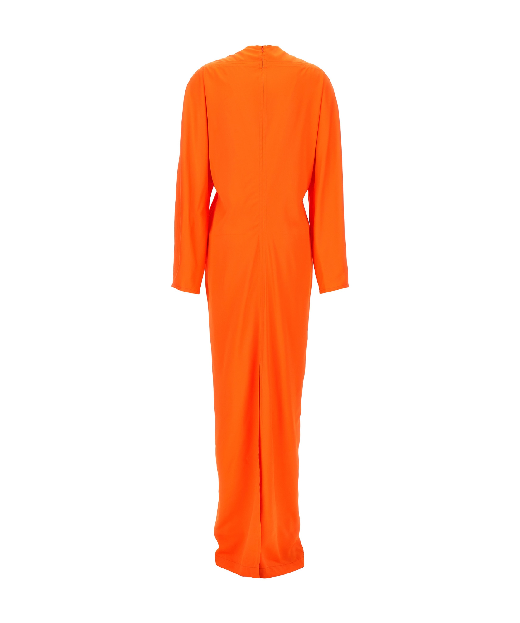 Ferragamo Kimono Long Sleeve Dress Dresses Orange In Orange