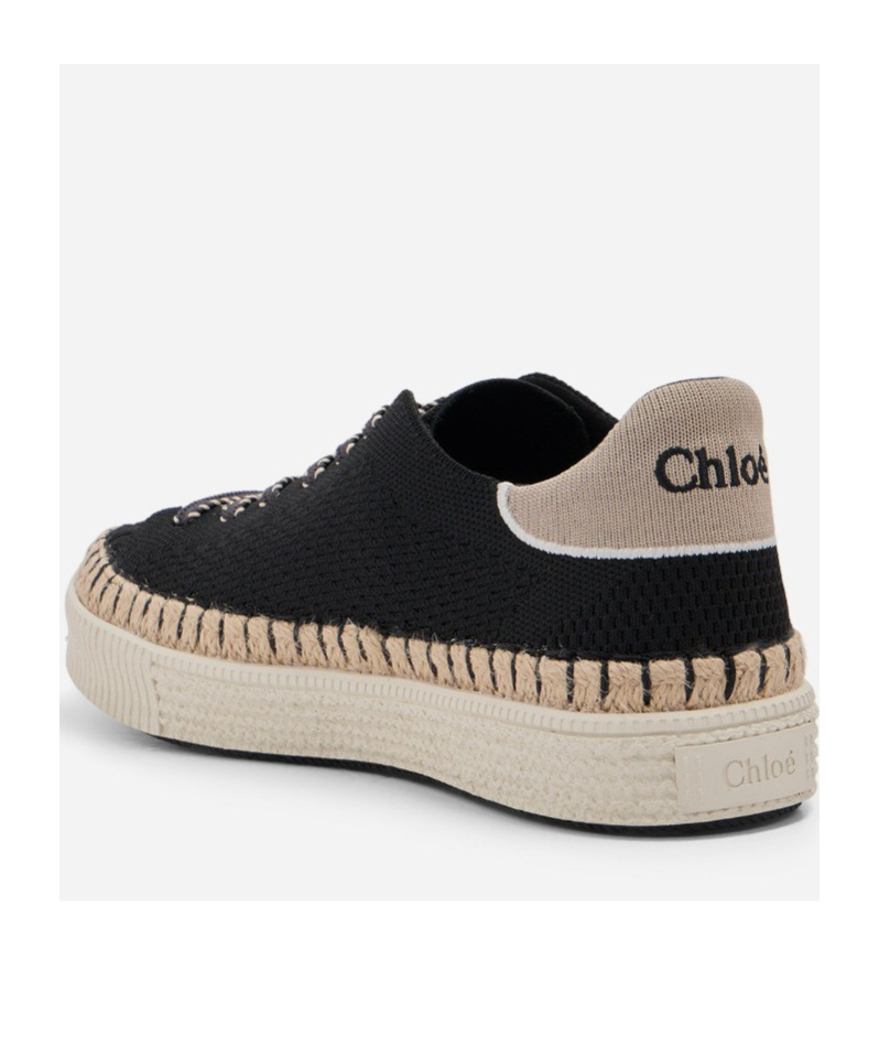 Chloé Black Telma Sneakers In Black