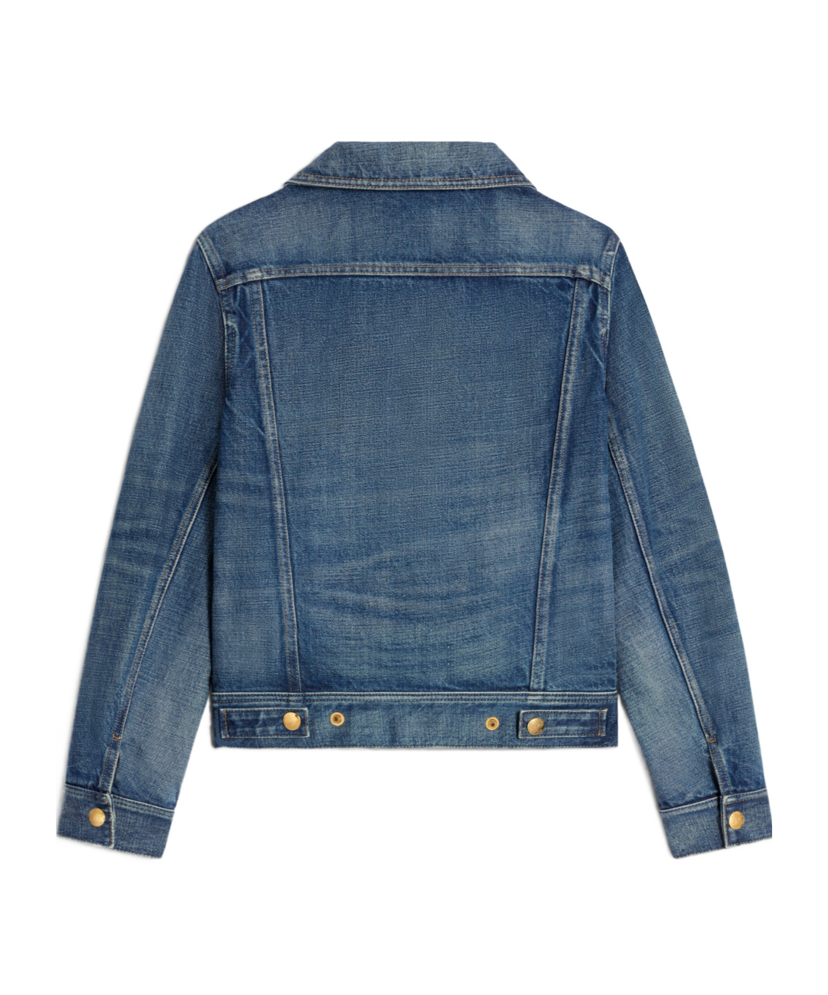 Celine Long-sleeved Denim Jacket In Blue
