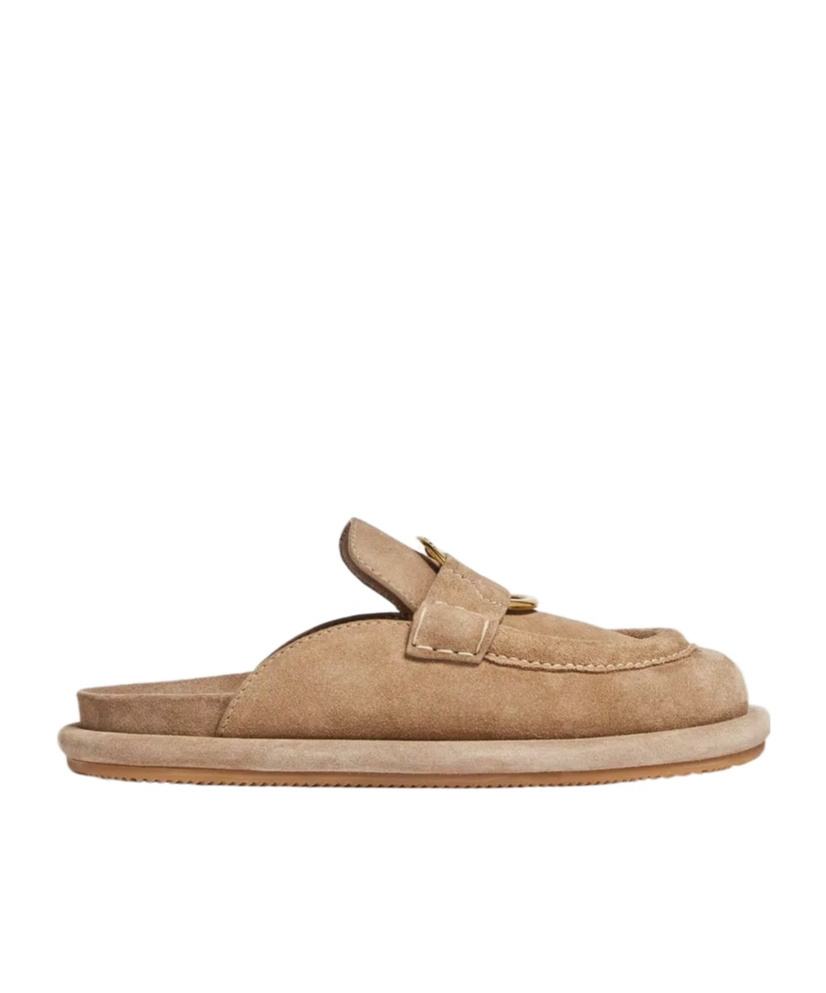 MONCLER BELL SUEDE MULES