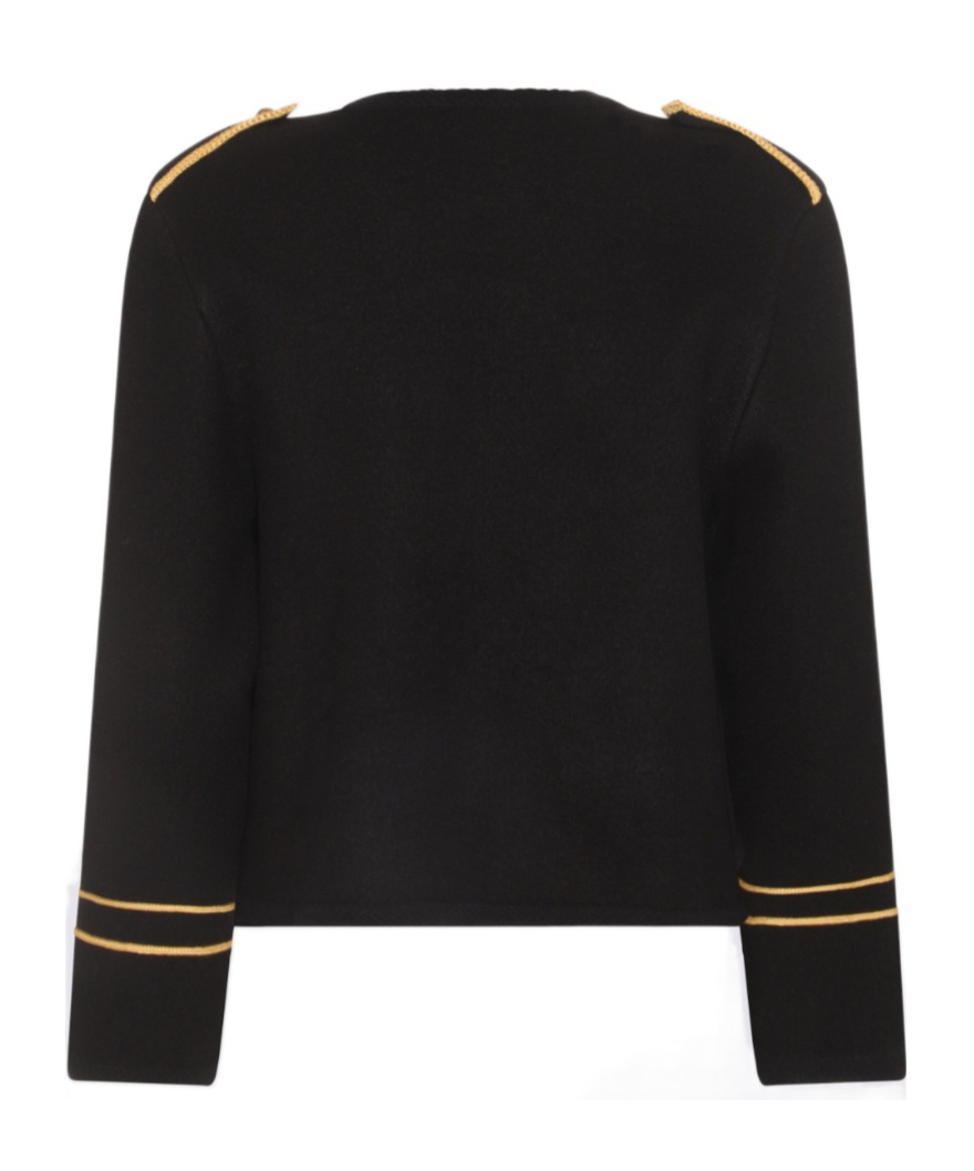Celine Long-sleeved Wool Casual Jacket In Black