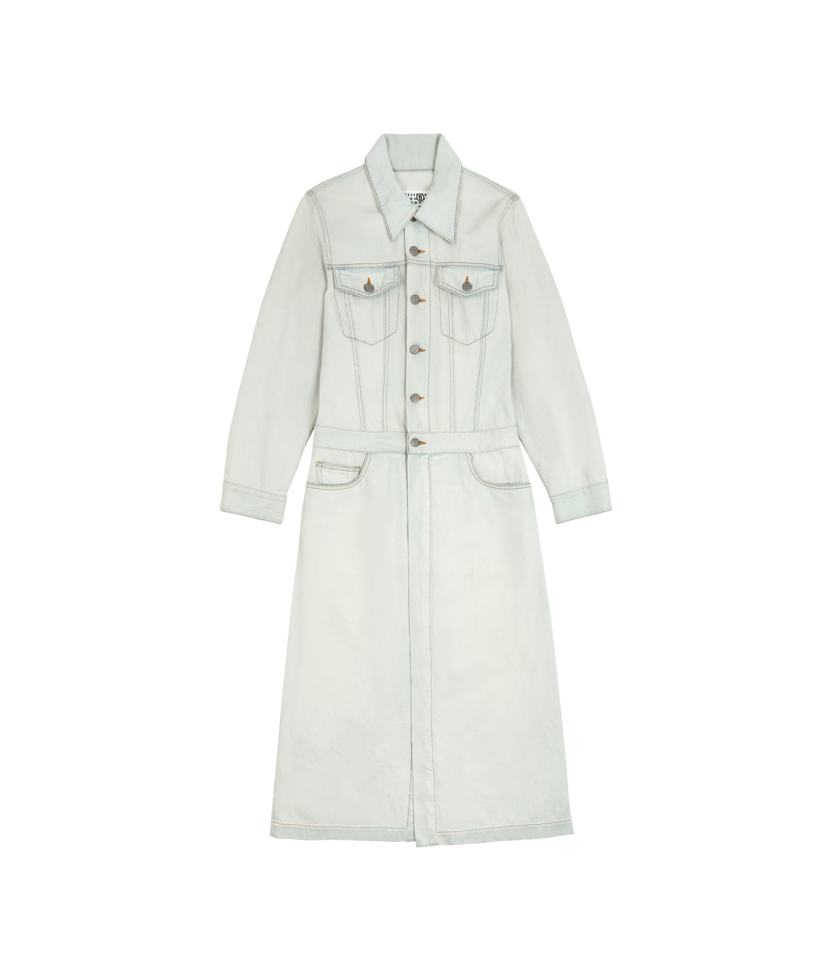 MM6 MAISON MARGIELA LIGHTWEIGHT LONG DENIM COAT