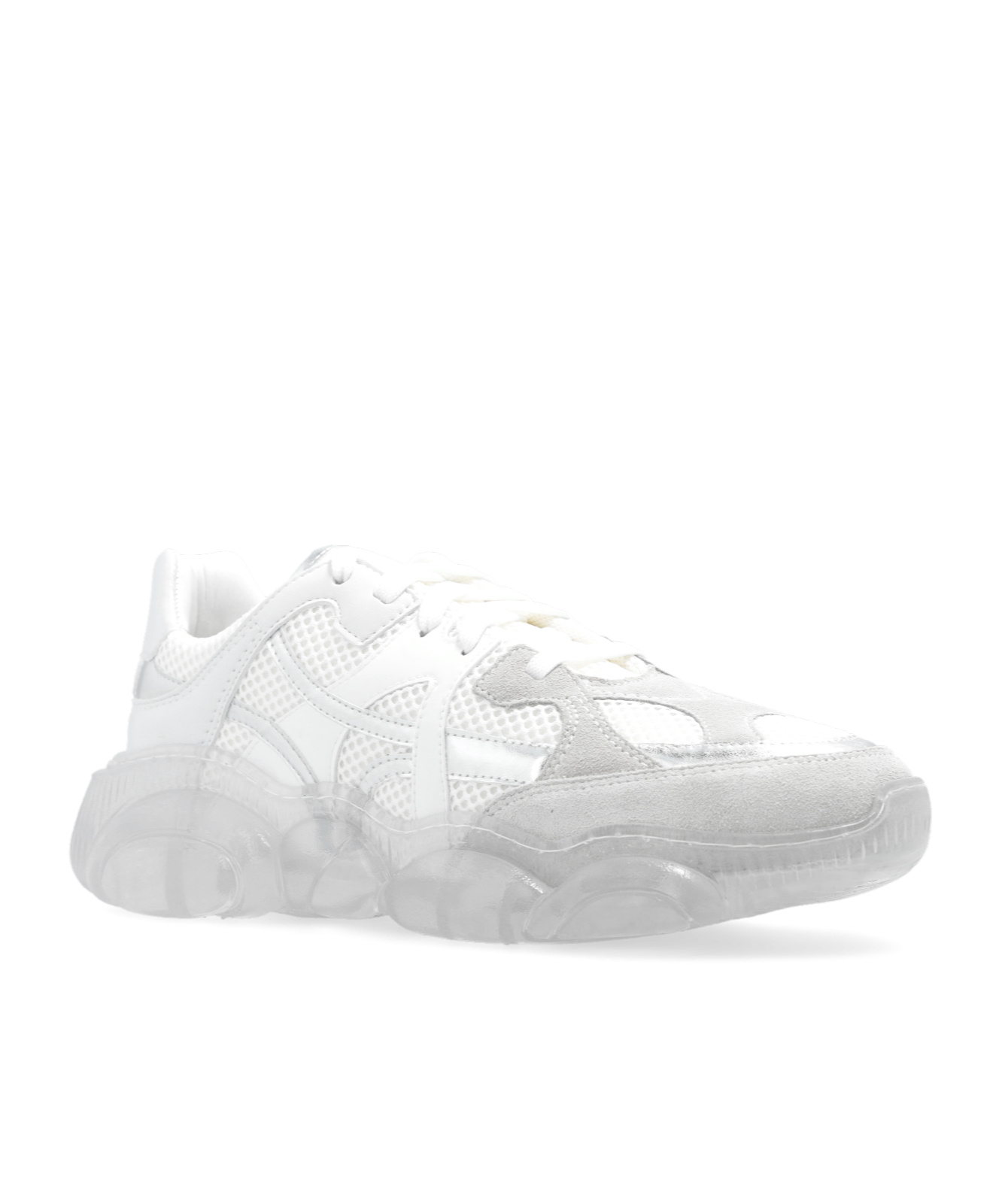 Moschino Chunky Lace-up Sneakers In White
