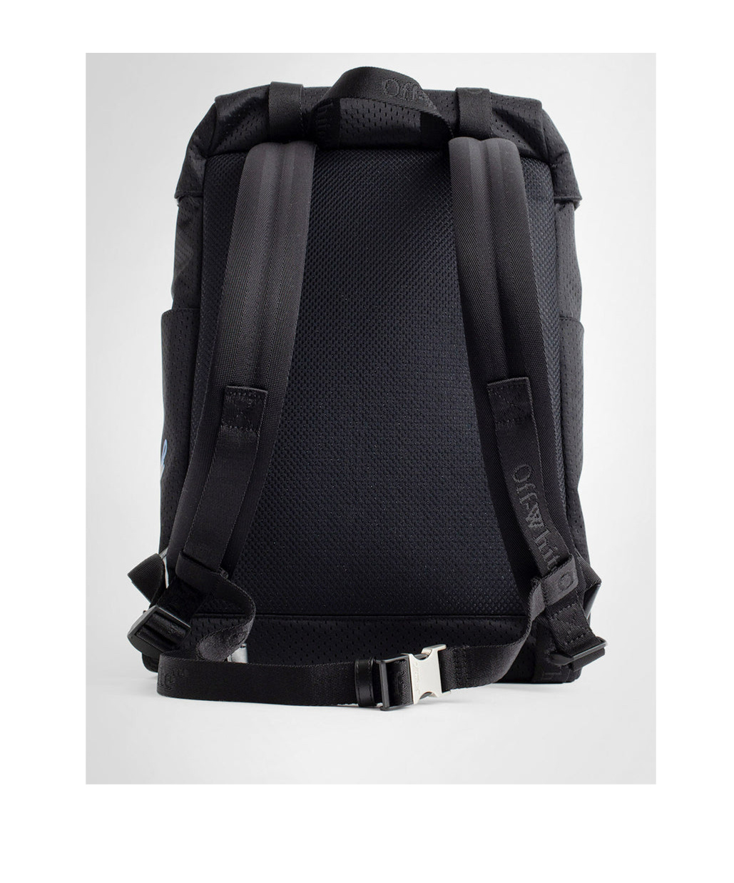 Off-white Outdoor Hike Mesh Backpack In Black