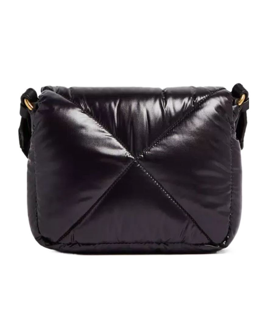 Shop Moncler Puf Mini Cross Body Bag In Black