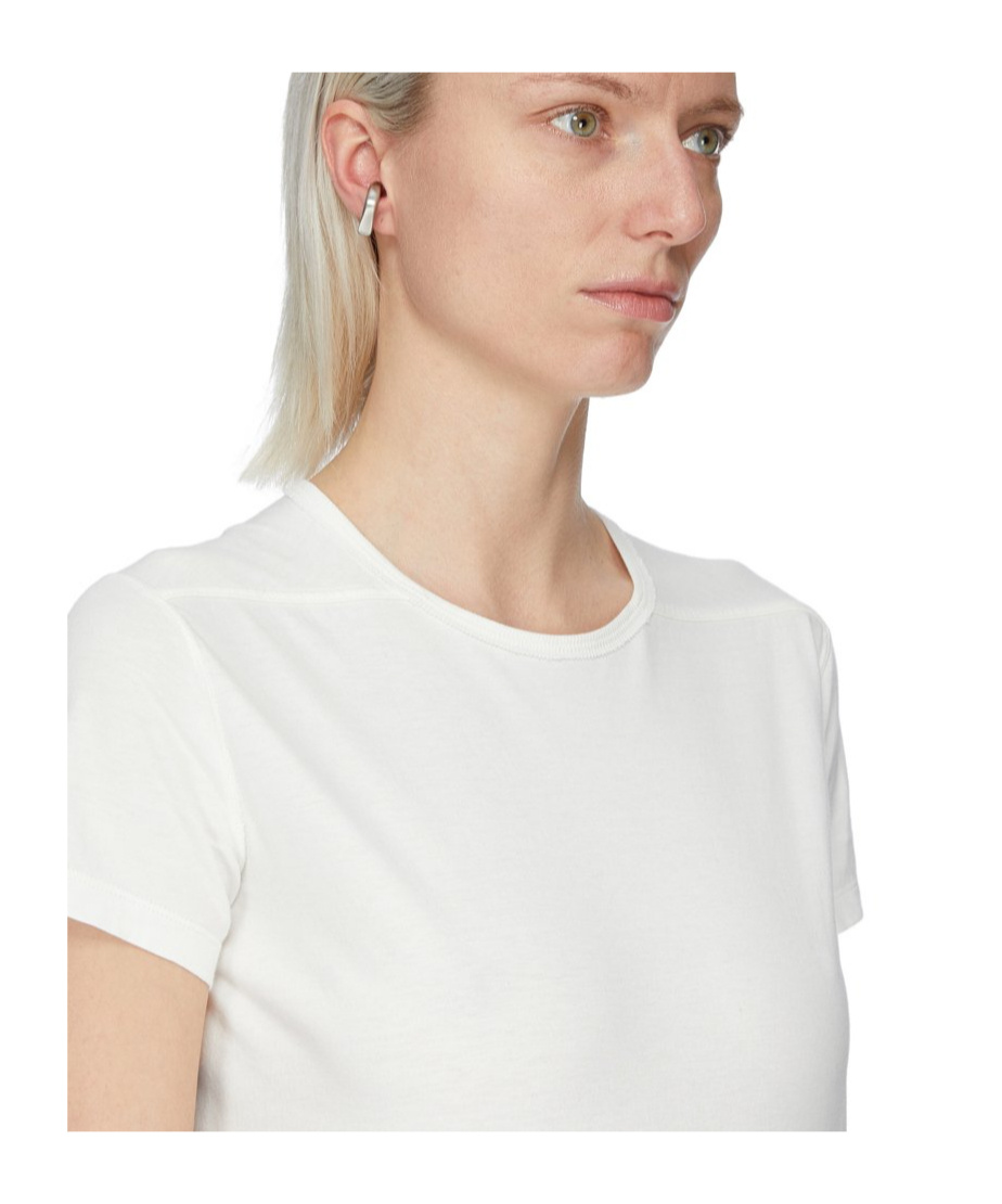 Rick Owens Prong Asymmetric Ear Cuff In Gray