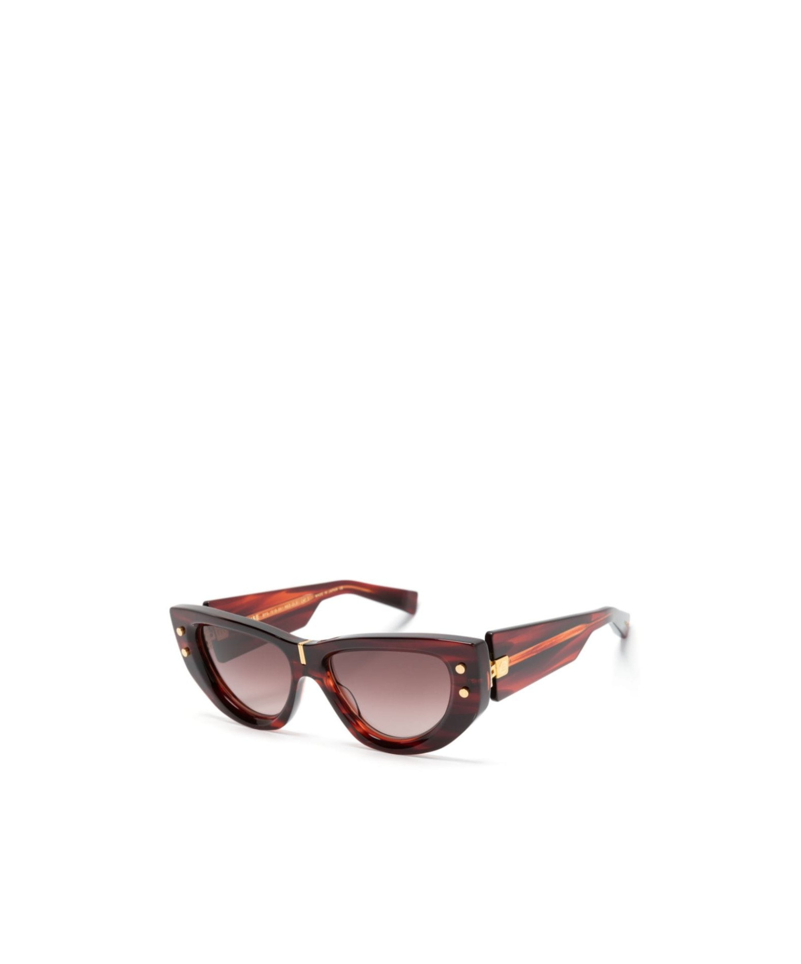 Balmain Logo Sunglasses In Brown