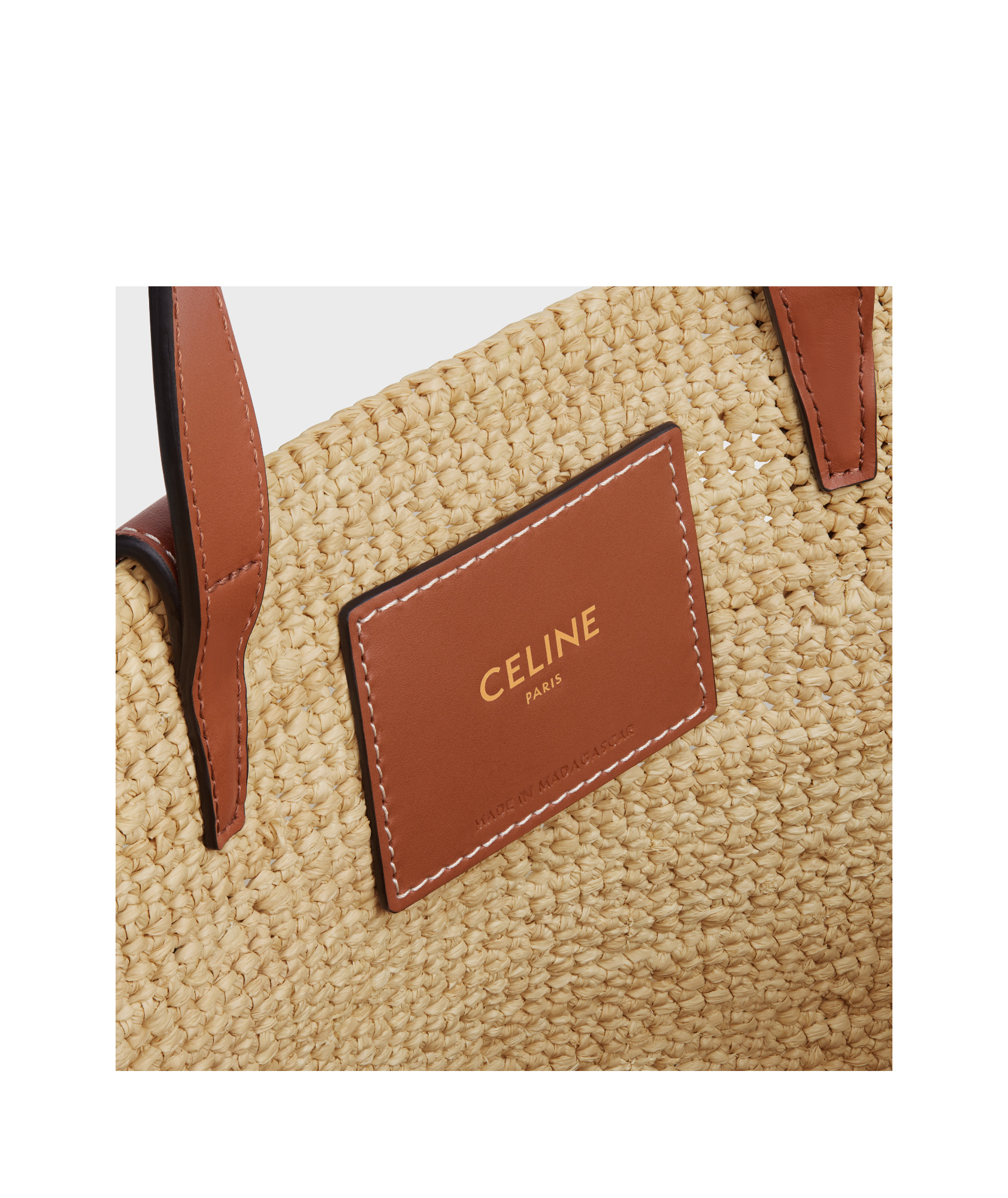 Celine Teen Supple Logo Shoulder Bag In Brown