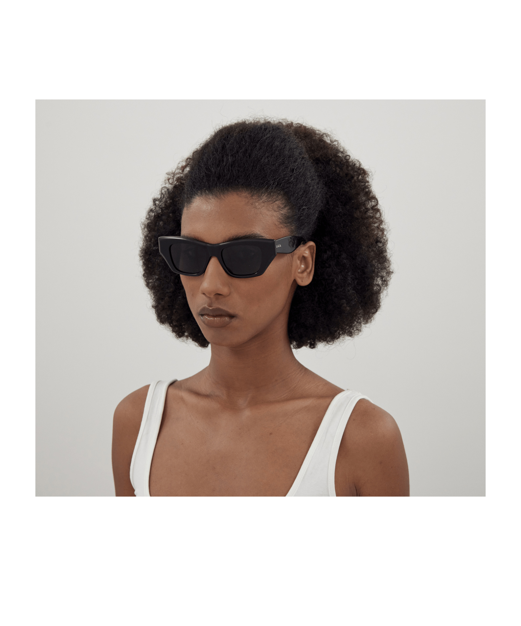 Alaïa Alaia 00 Black Black Grey Acetate Sunglasses In Black