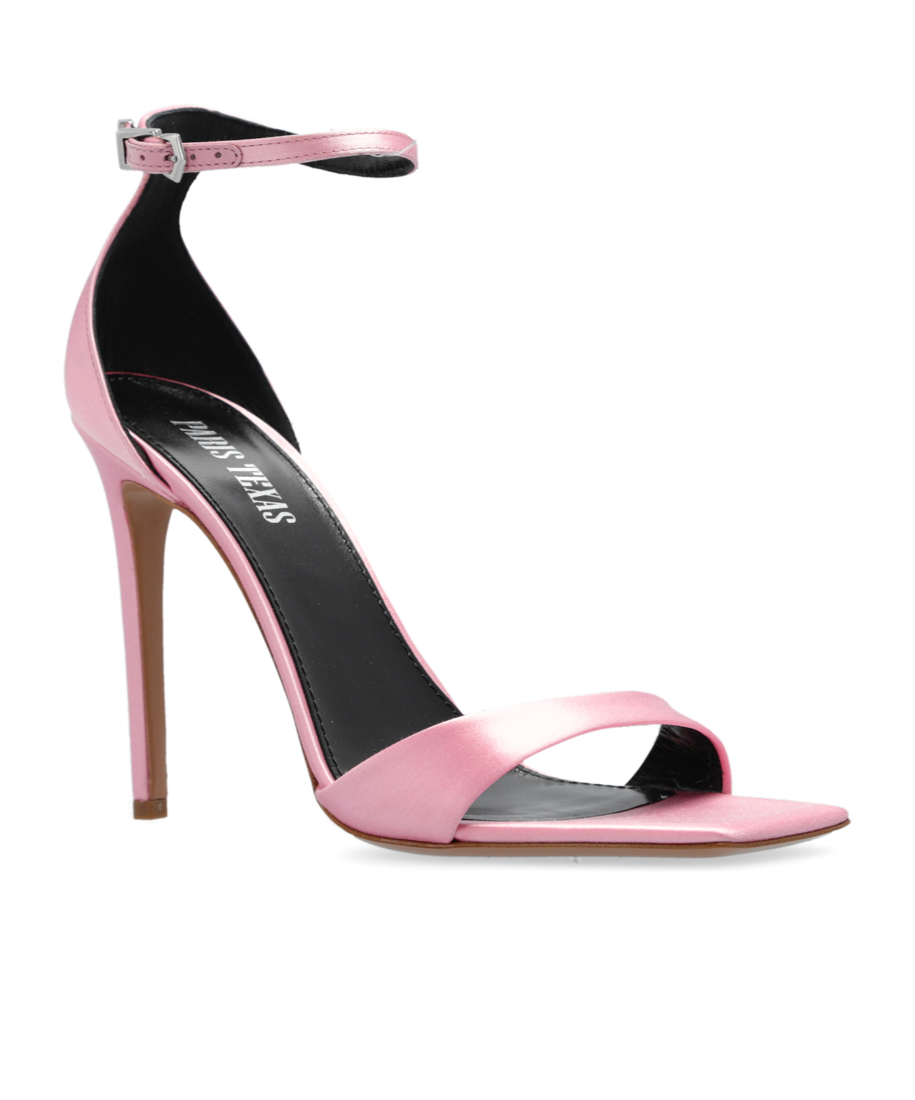 Shop Paris Texas 105mm Satin Stiletto Sandals In Pink
