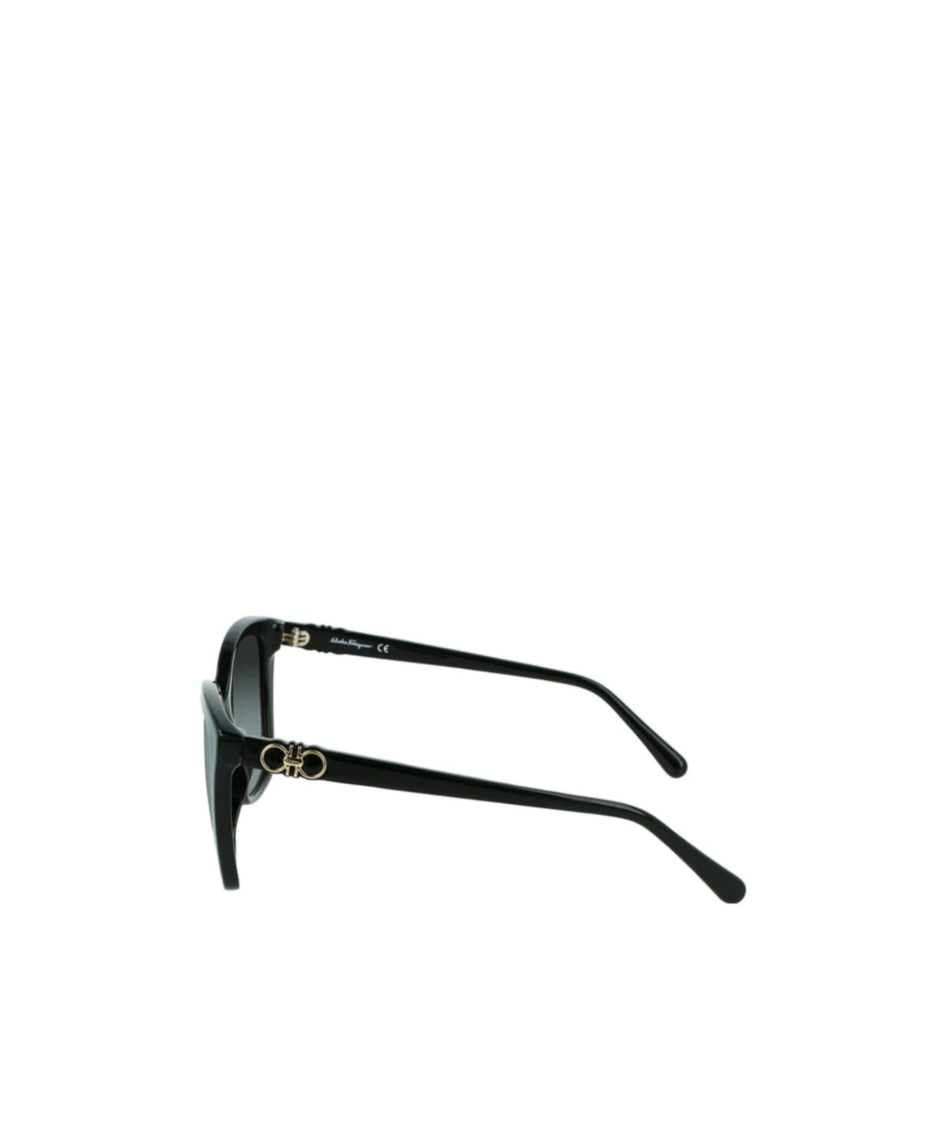 Ferragamo Gancini-embellished Oversized-frame Sunglasses In Black