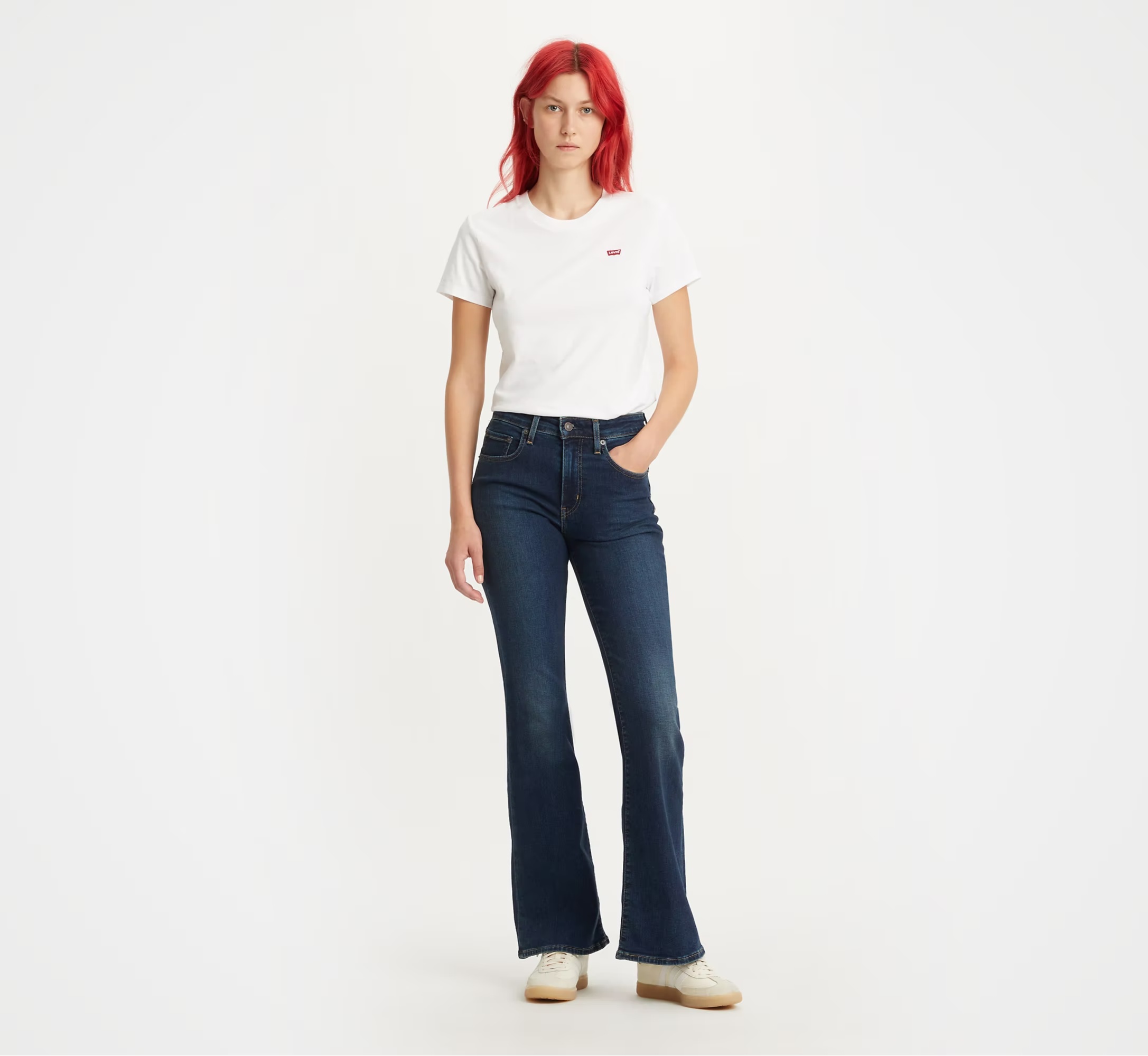 Levi's 726 High-rise Flared Jeans In Black