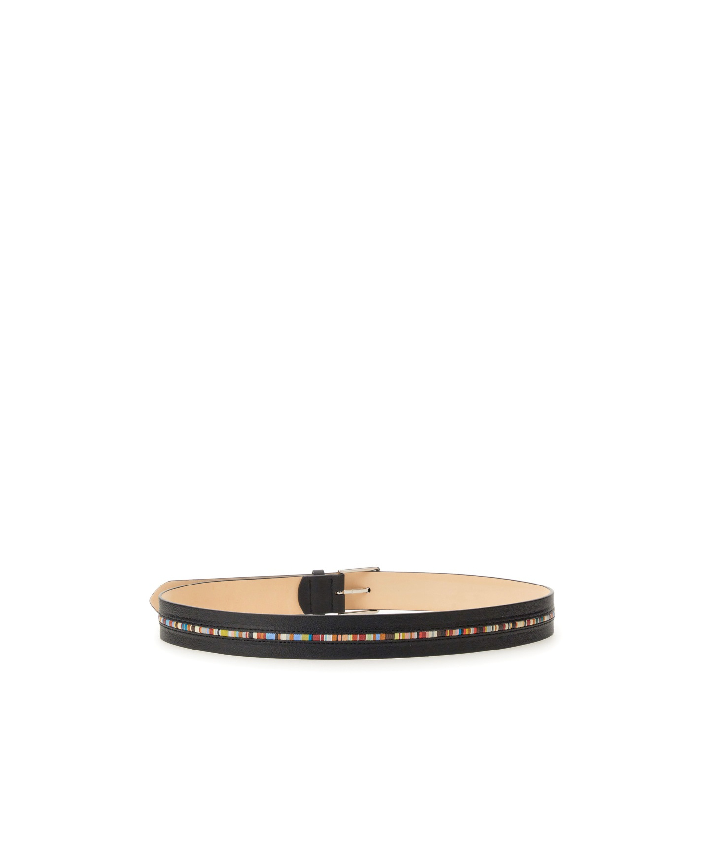 PAUL SMITH SIGNATURE-STRIPE LEATHER BELT 