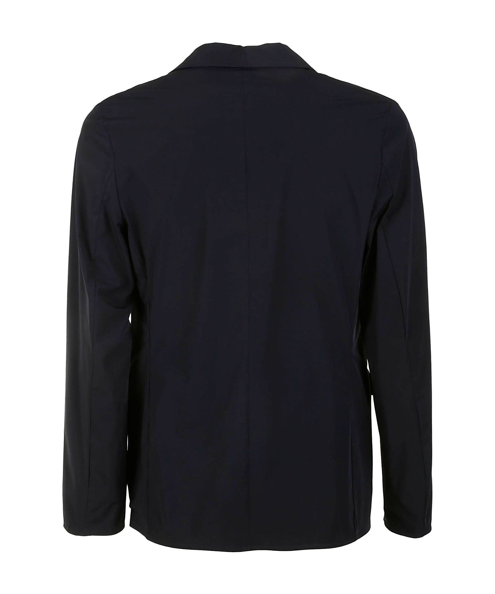 Aspesi Single-breasted Long-sleeved Suit Jacket In Black