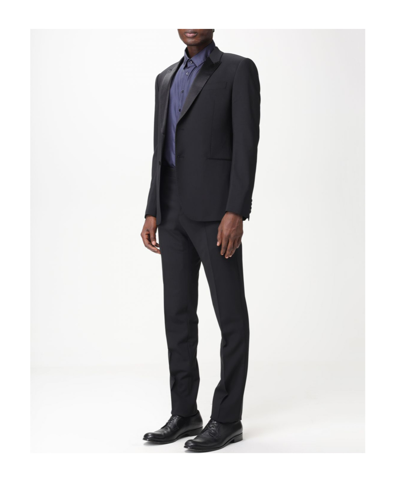 EMPORIO ARMANI SINGLE-BREASTED VIRGIN WOOL-BLEND SUIT