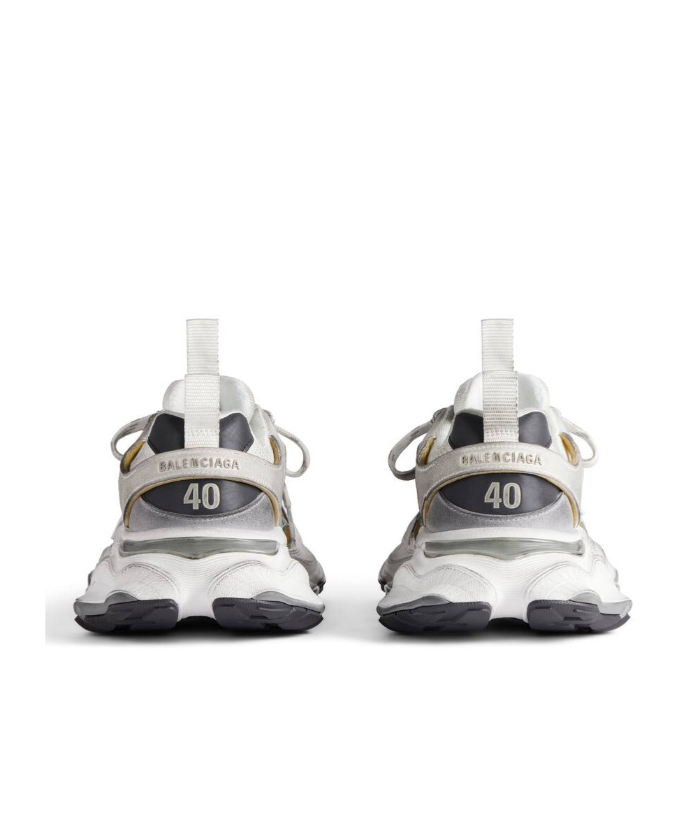 Shop Balenciaga Women's Cargo Trainers In White/grey In Gray