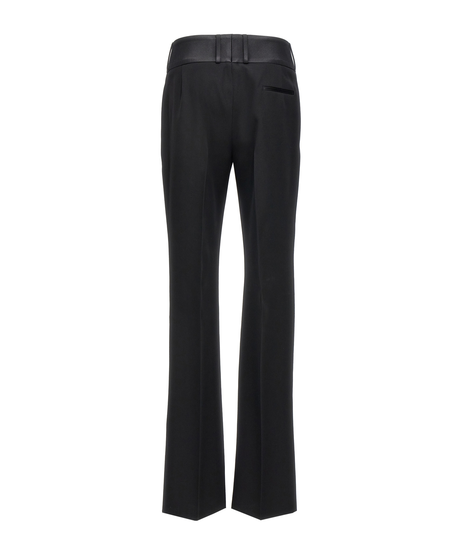 Ferragamo Tailored High Waist Trousers With Front Pleats In Black