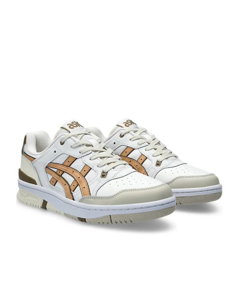 Asics Ex89 Panelled-design Leather Sneakers In White