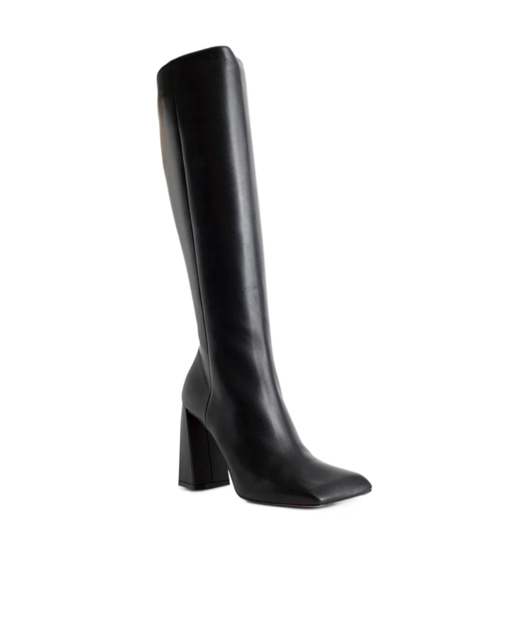 Shop Amina Muaddi High-heeled Boots With Square Head In Black