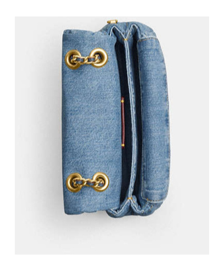 Coach Logo Shoulder Bag In Blue