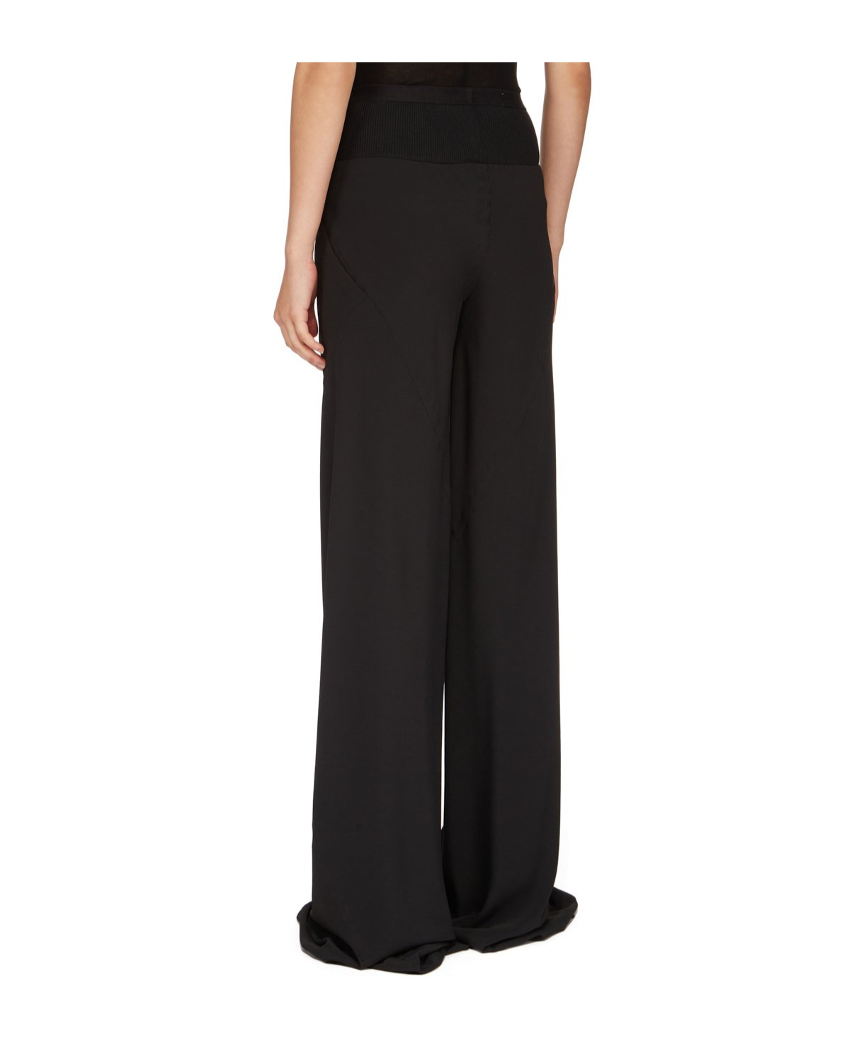 Shop Rick Owens Bias Flare-leg Trousers In Black