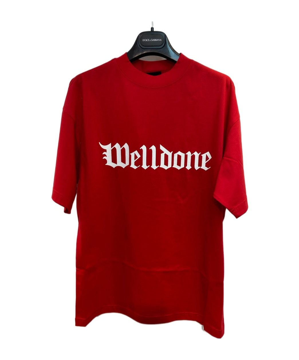 We11 Done Logo Printed T-shirt In Red