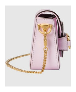 Gucci Horsebit 1955 Leather Mini Bag In Purple
