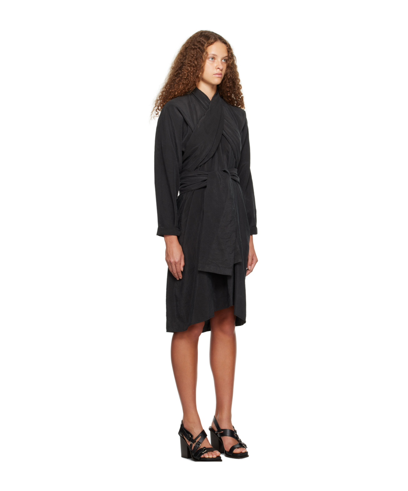 LEMAIRE A DRESS WRAPPED IN KNOTS AND ORNAMENTS 