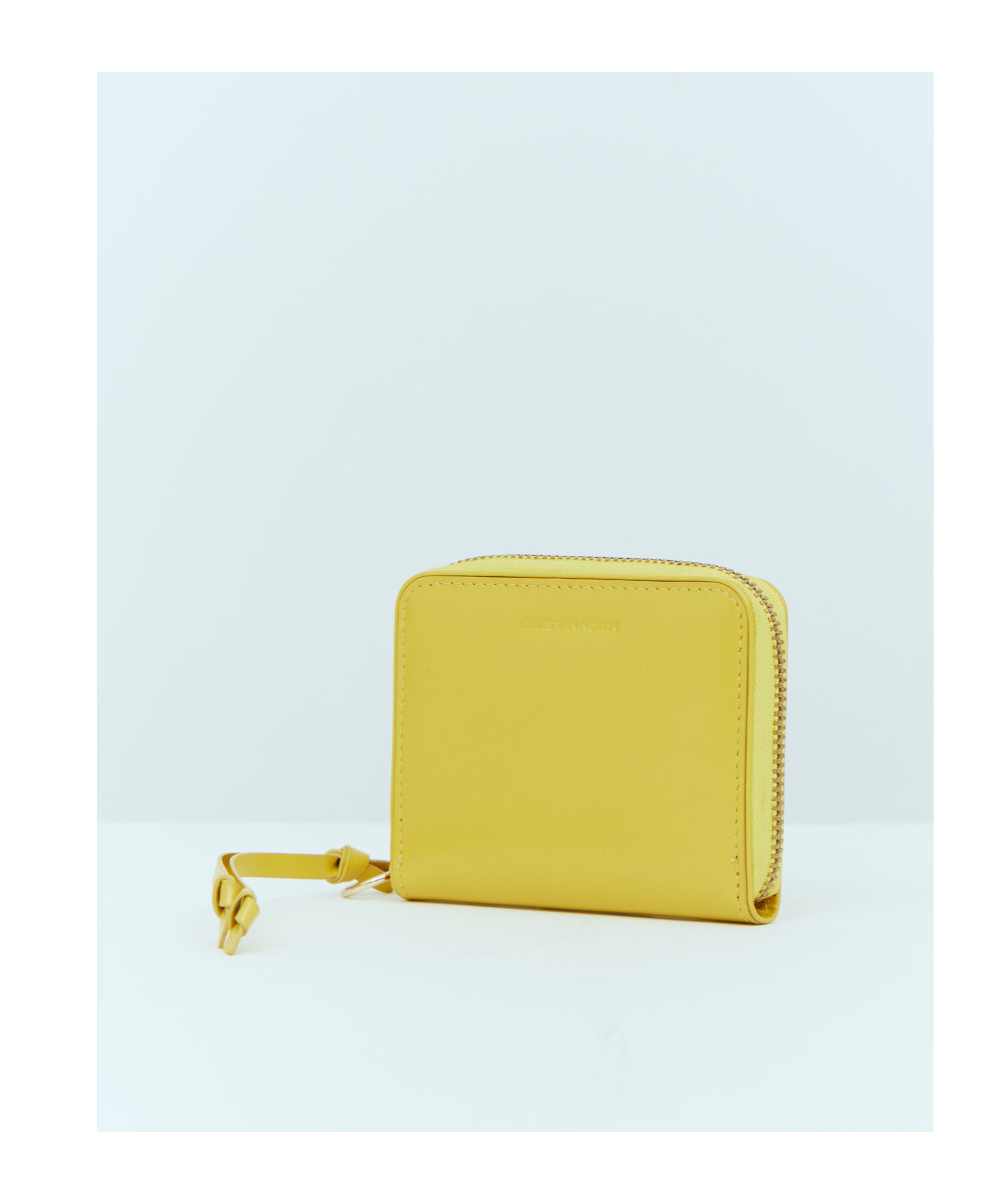 Dries Van Noten Zipper Wallet In Yellow