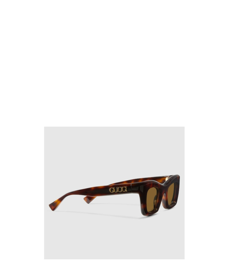 Gucci Acetate Rectangular Sunglasses In Green