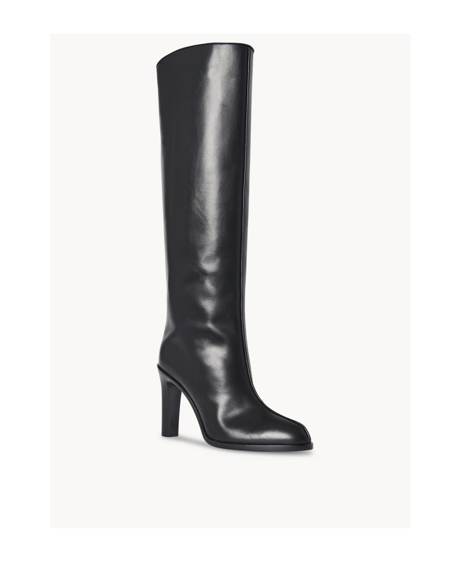 The Row Pointed High-heeled Boots In Black