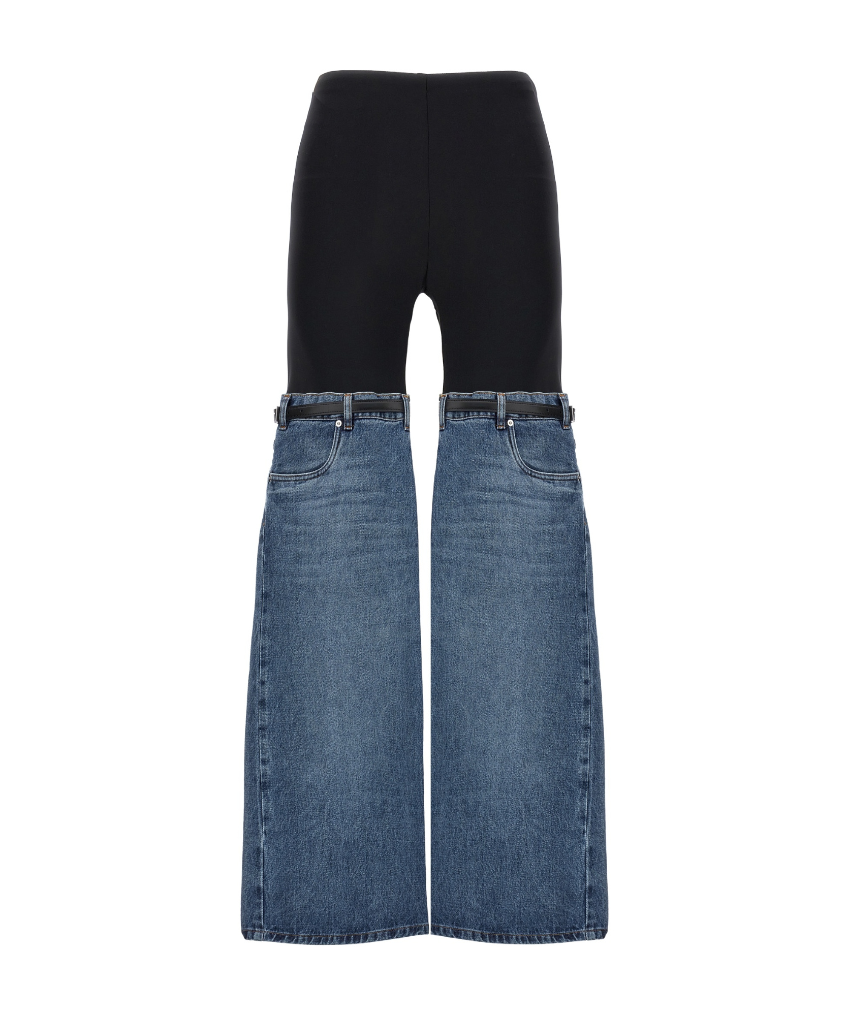 Coperni Spliced Design Casual Pants In Blue