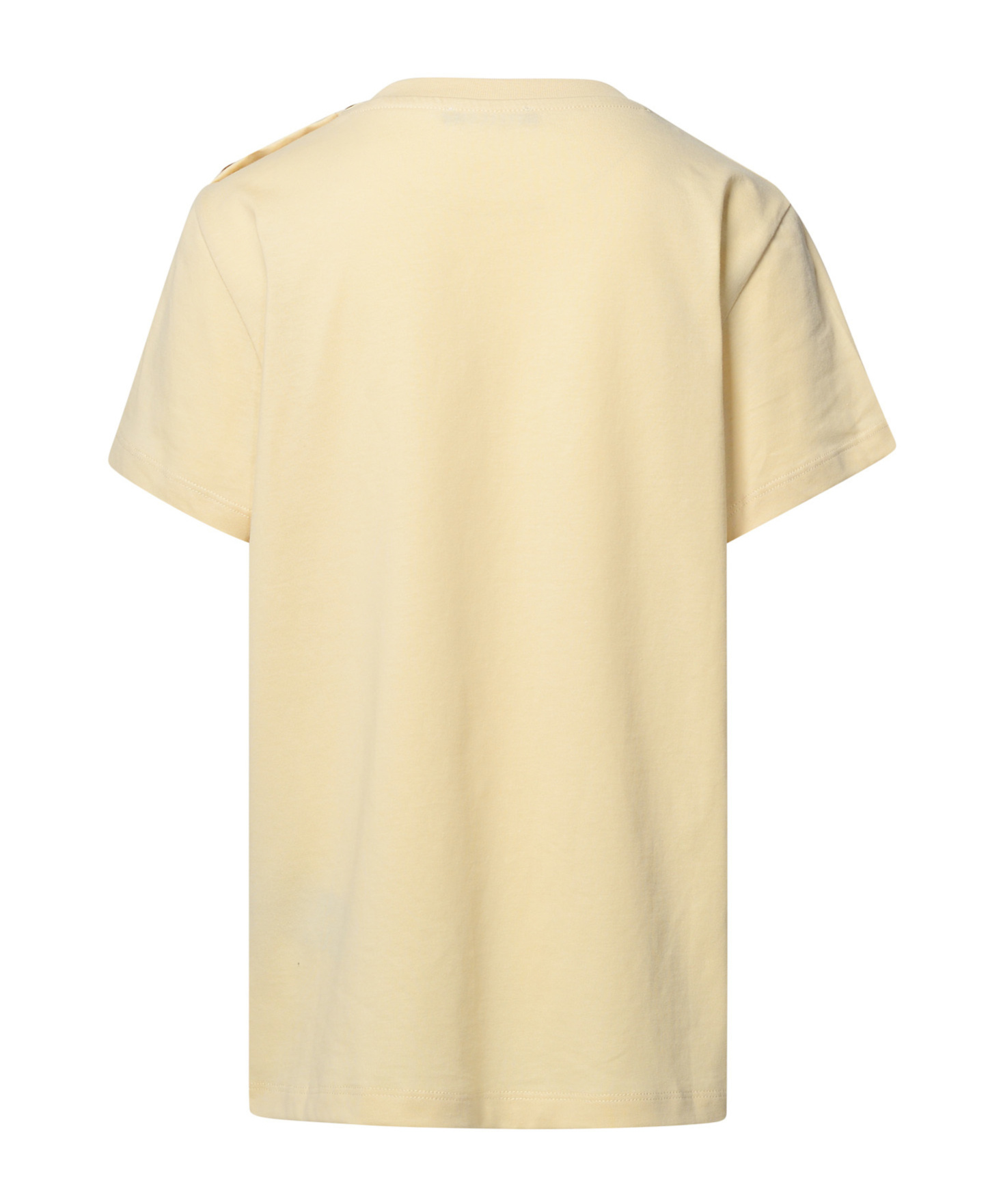 Balmain T-shirt Bottoni In Nude