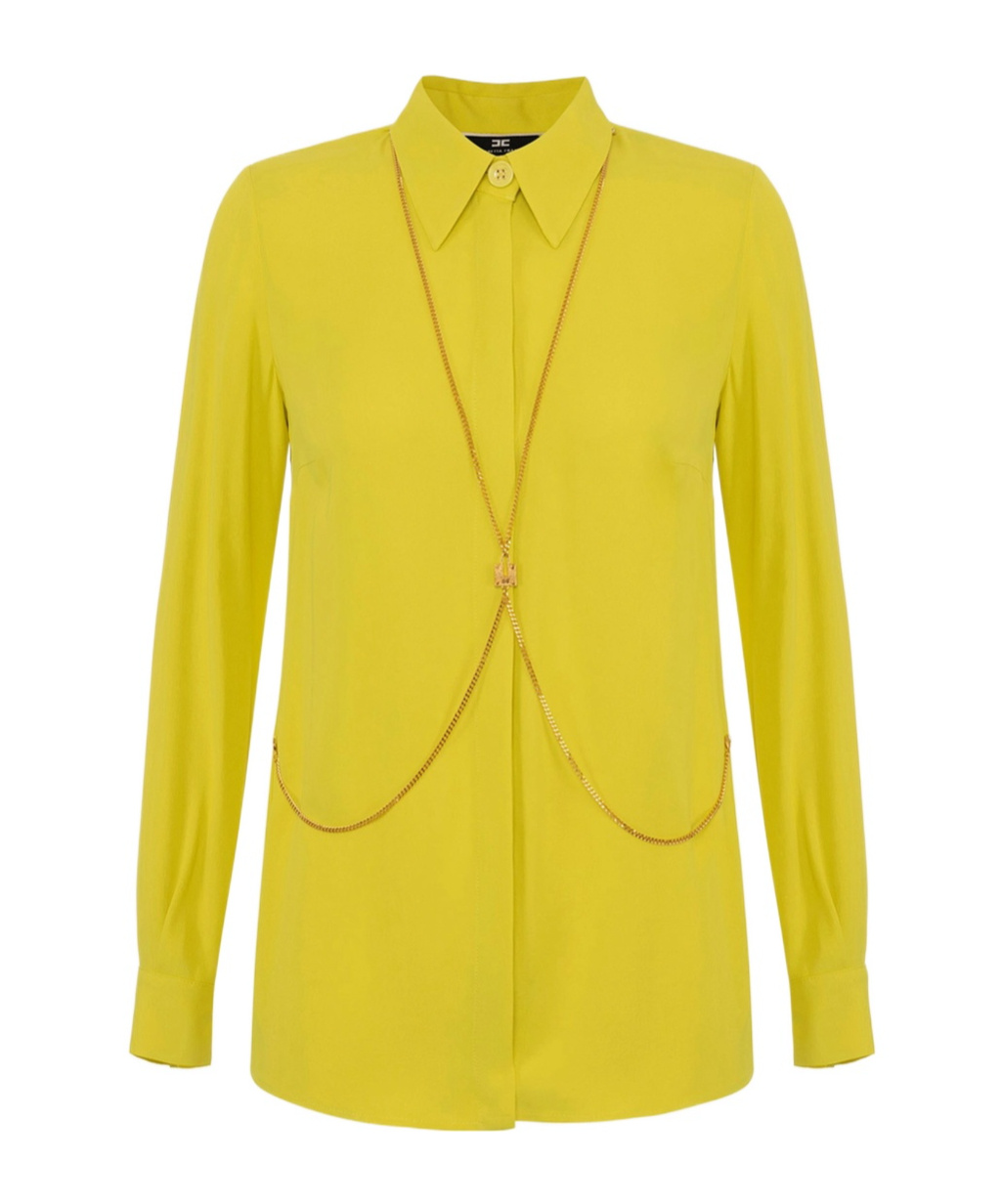 Elisabetta Franchi Viscose Shirt In Yellow