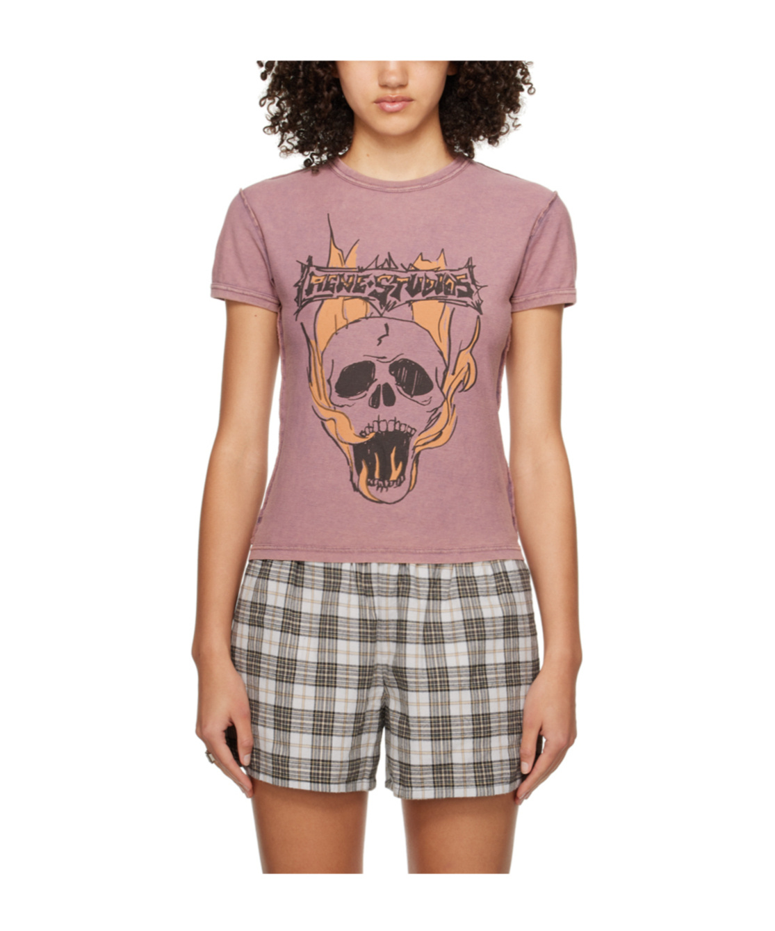 Acne Studios Pink Faded T-shirt In Pink