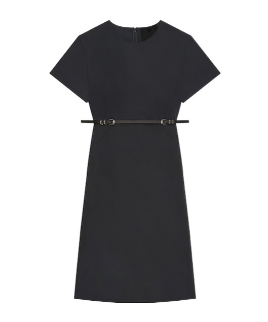 Givenchy Voyou Dress In Cotton Taffetas In Black