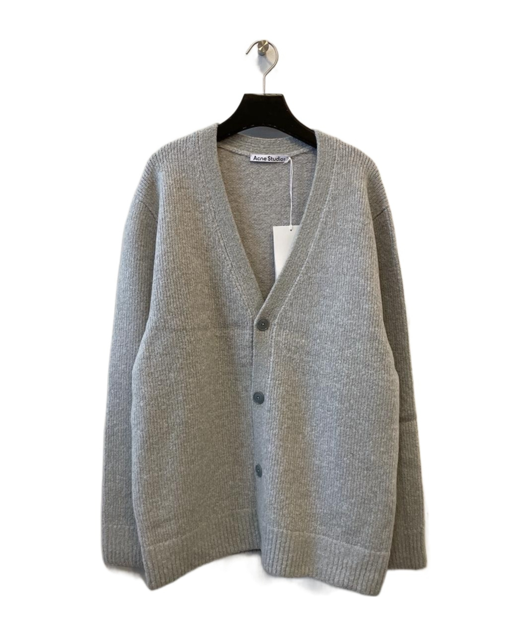 Acne Studios Long-sleeved Cardigan In White
