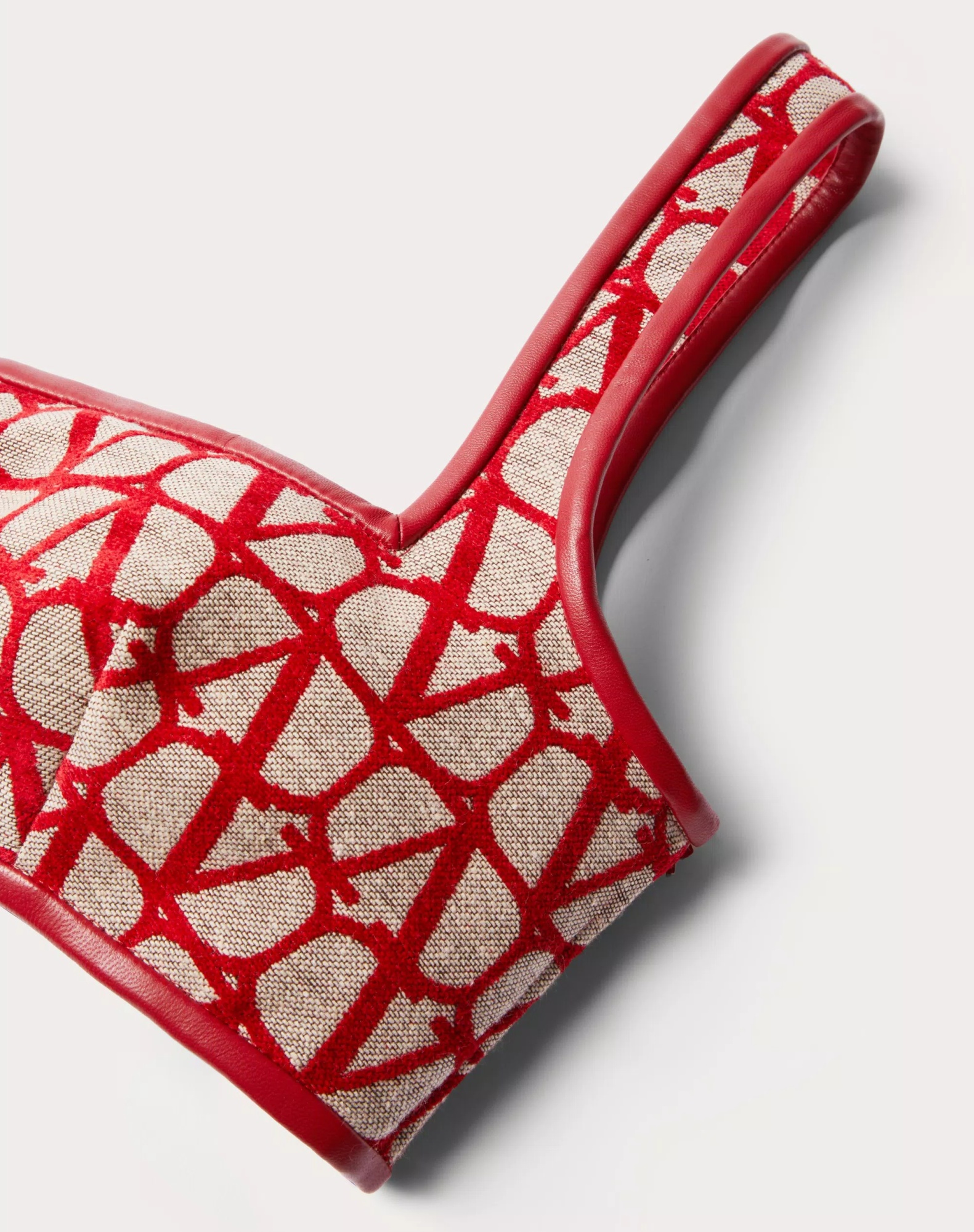 Valentino Toile Iconographe Light Bralette Top In Red