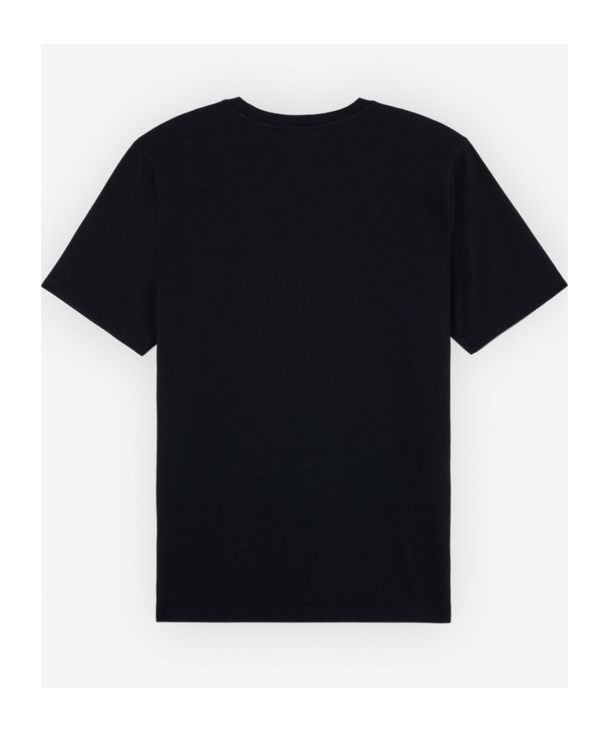Maison Kitsuné Black T-shirt With Fox Head Patch In Cotton In Black