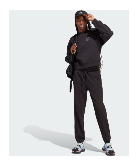 Shop Adidas By Stella Mccartney Logo-print Track Pants In Black