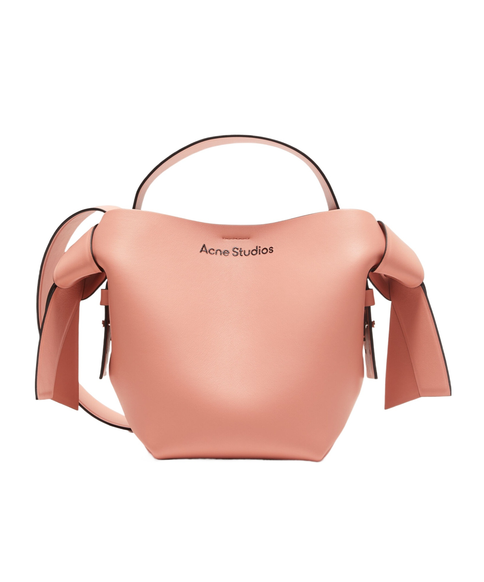 Acne Studios Musubi Salmon Pink Calf Leather Mini Bag In Pink
