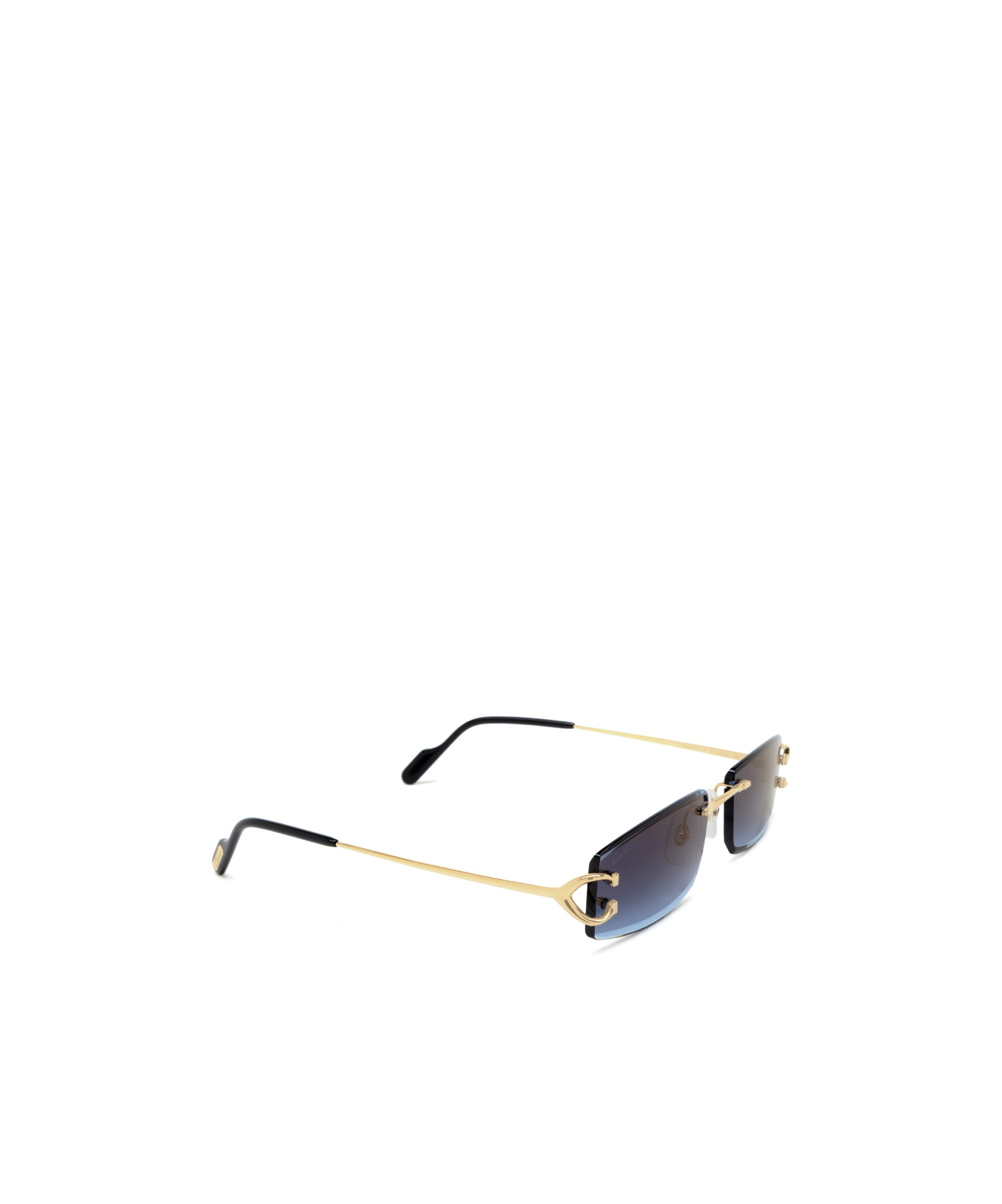 Cartier Rectangular Frame Sunglasses In Blue