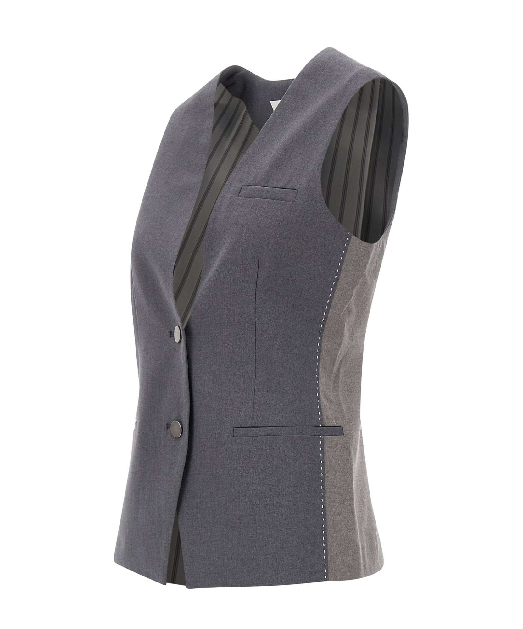Remain Birger Christensen V-collar Button Vest In Black