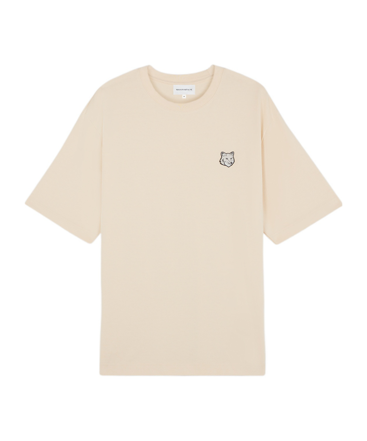 MAISON KITSUNÉ MAISON KITSUNÉ BOLD FOX HEAD PATCH CREWNECK T-SHIRT