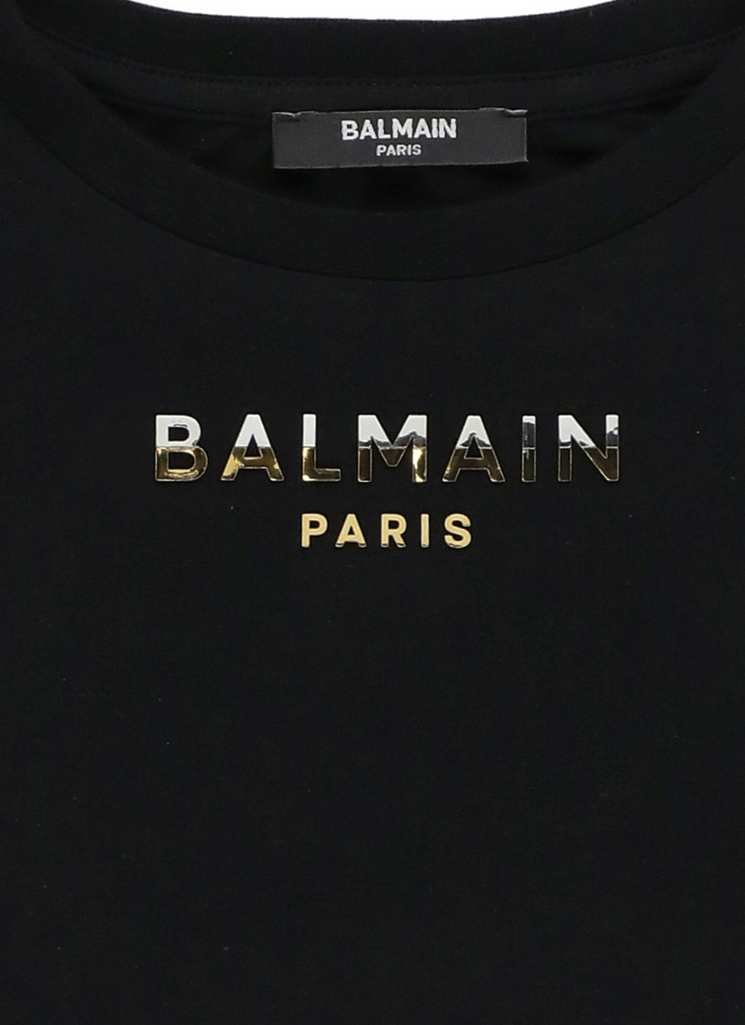 Balmain Logoed T-shirt In Black