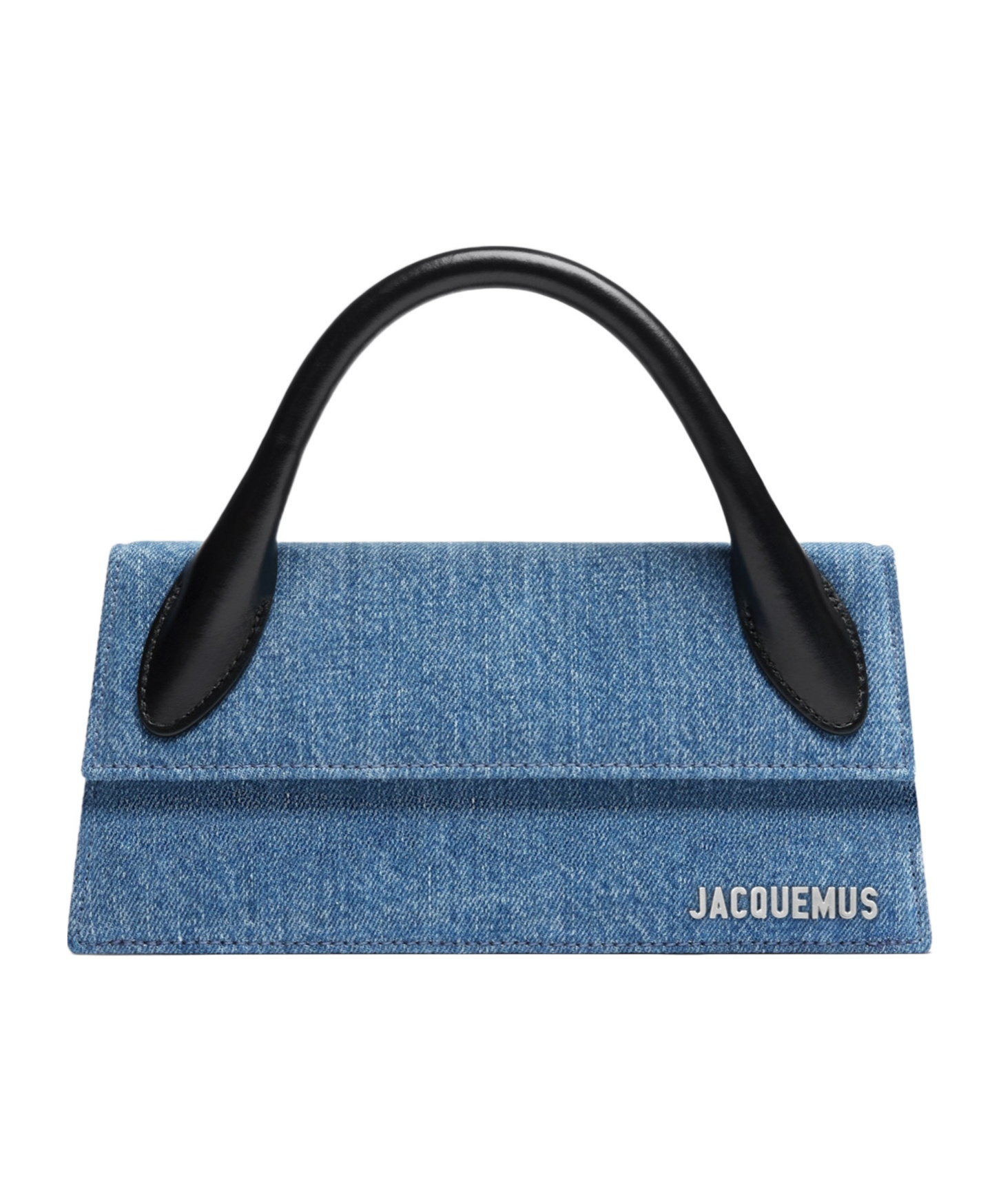 Jacquemus Le Chiquito Long Denim Top-handle Bag In Blue