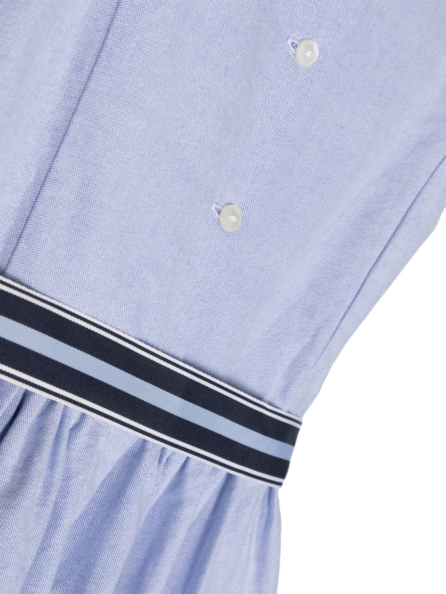 Polo Ralph Lauren Sleeveless Belted Chambray Dress In Purple