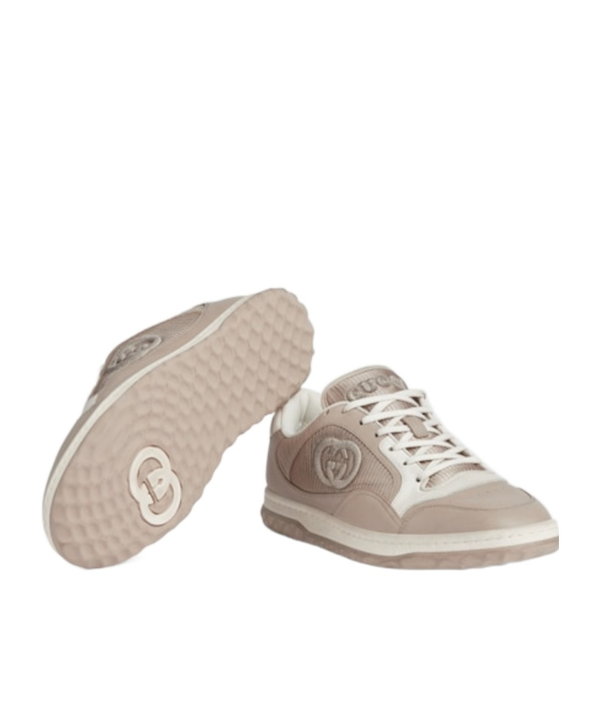 Gucci Mac80 Low-top Sneakers - Men's - Fabric/rubber/calf Leather In Gray